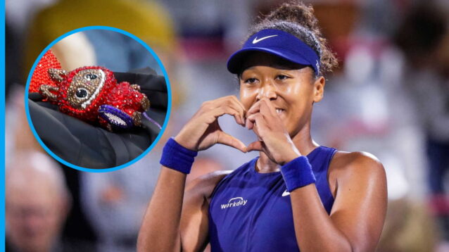 Pictured: Naomi Osaka and her Labubu.
