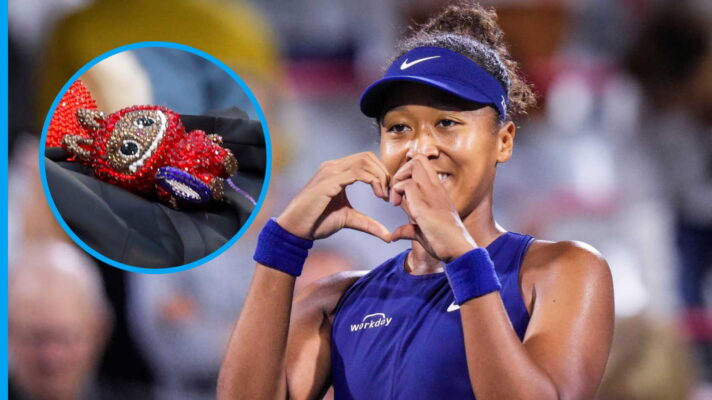 Pictured: Naomi Osaka and her Labubu.
