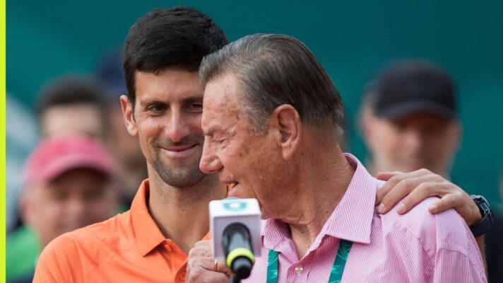 Novak Djokovic and Nikola Pilic