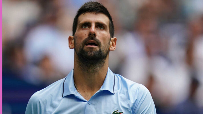 Pictured: Novak Djokovic during a match