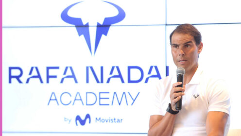 Pictured: Rafael Nadal press conference