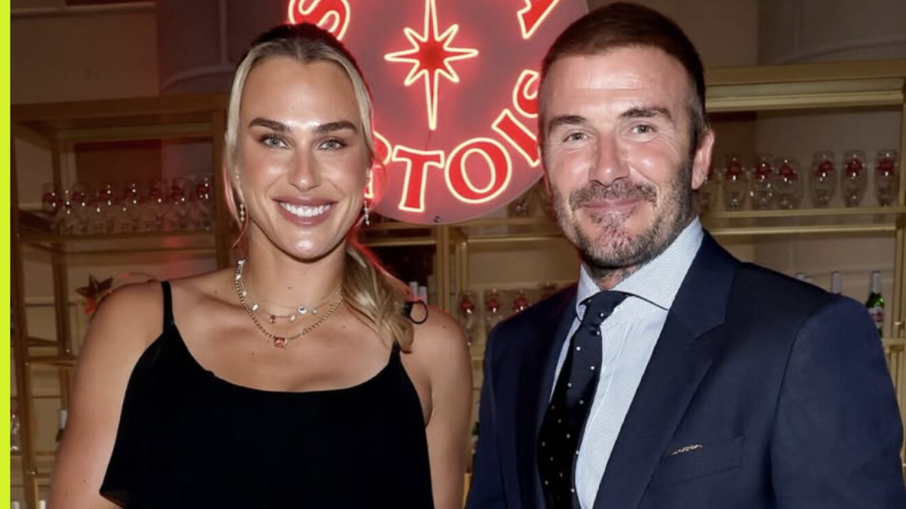 Aryna Sabalenka and David Beckham