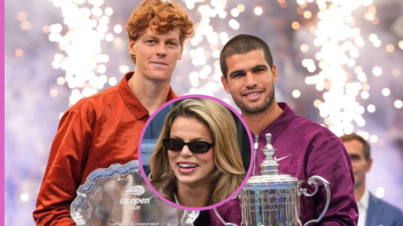 Pictured: Jannik Sinner, Carlos Alcaraz, and Brooks Nader.