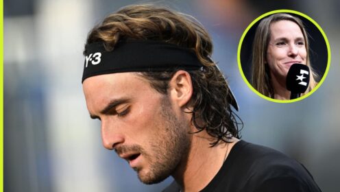 Stefanos Tsitsipas and Justine Henin