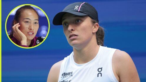 Iga Swiatek and Zheng Qinwen
