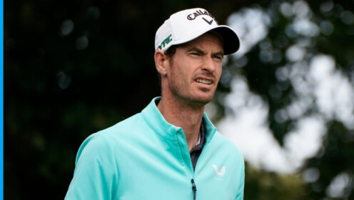 Andy Murray at a golf event
