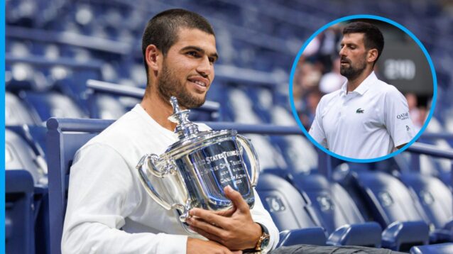 Carlos Alcaraz and Novak Djokovic