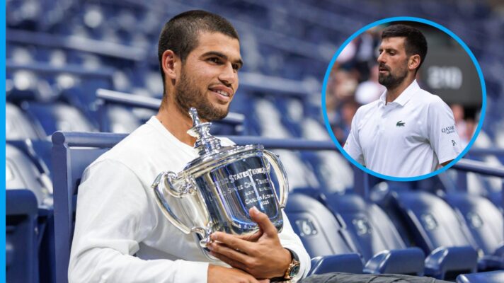 Carlos Alcaraz and Novak Djokovic