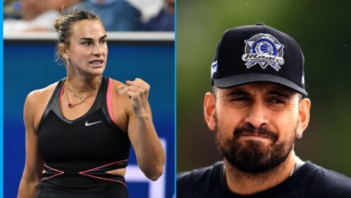Aryna Sabalenka and Nick Kyrgios