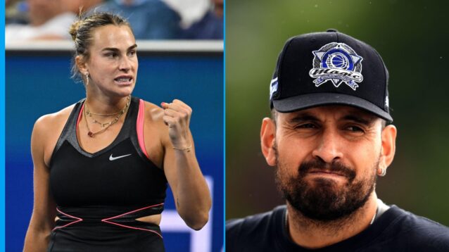 Aryna Sabalenka and Nick Kyrgios