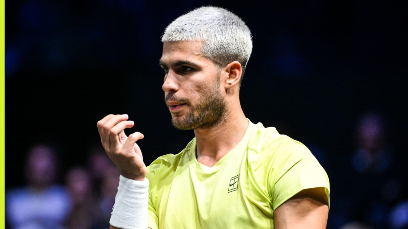 Carlos Alcaraz at the Paris Masters