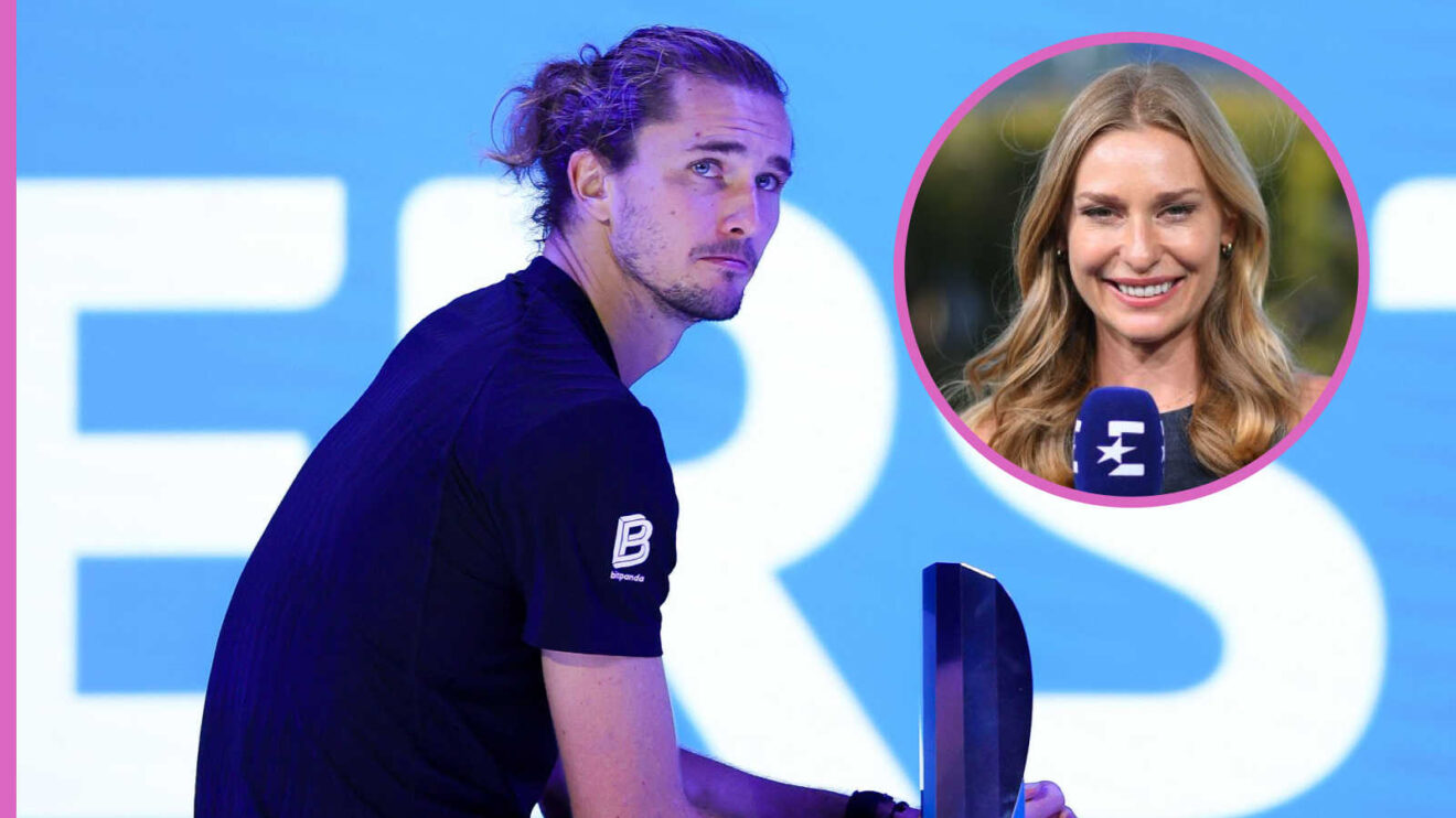 Pictured: Alexander Zverev with Barbara Schett inset