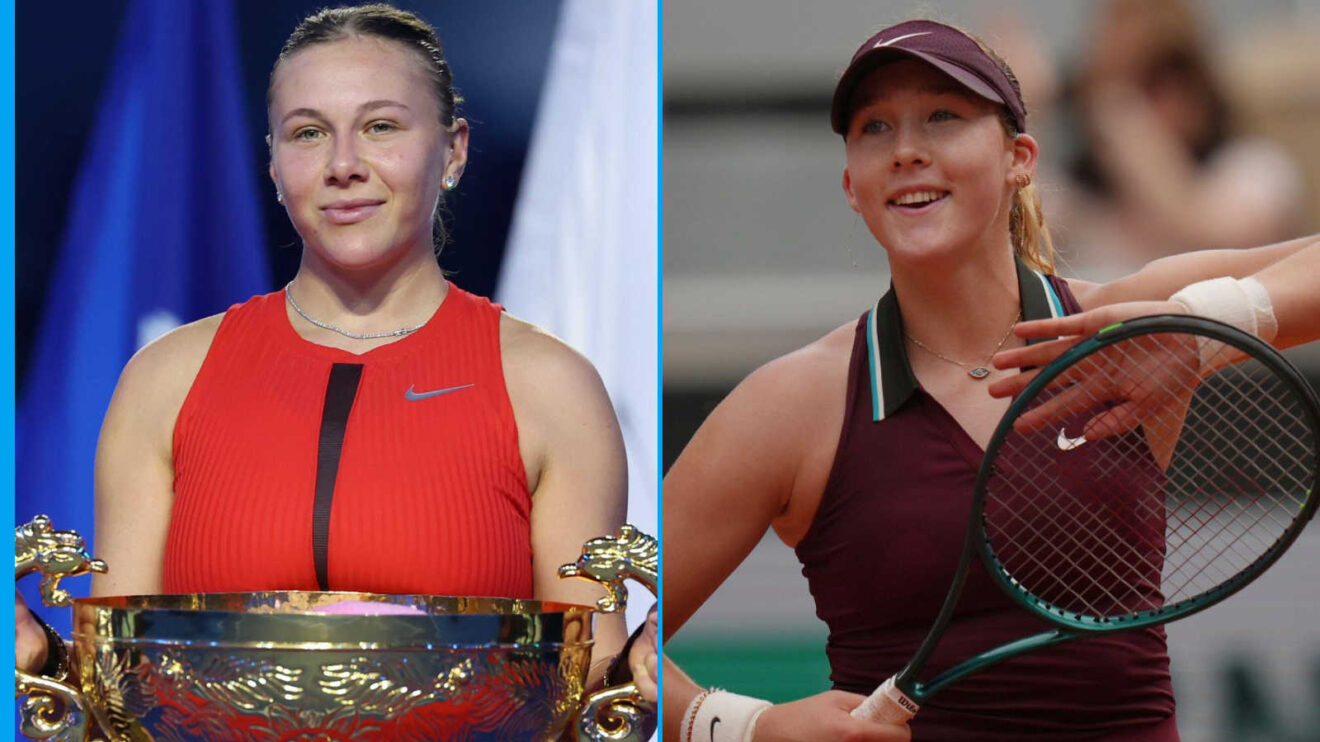 Pictured: Amanda Anisimova and Mirra Andreeva