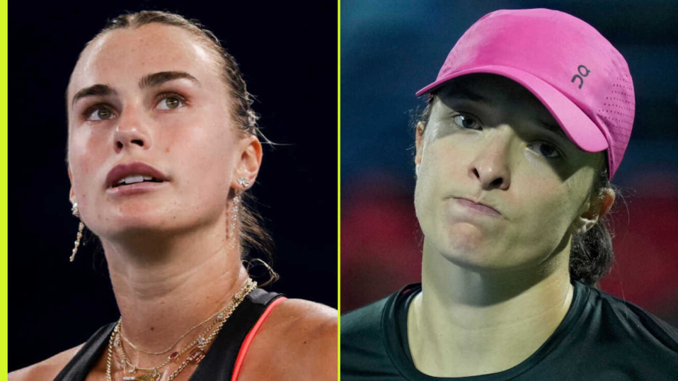 Pictured: Aryna Sabalenka and Iga Swiatek