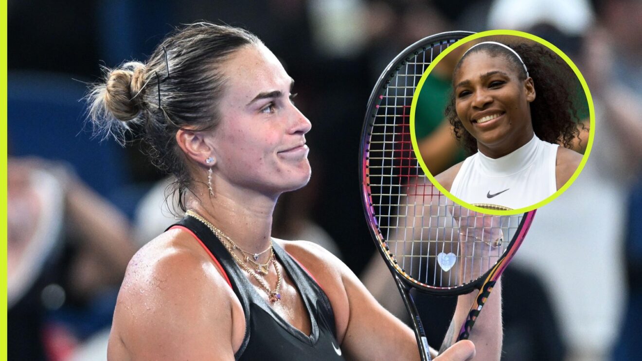 Aryna Sabalenka and Serena Williams
