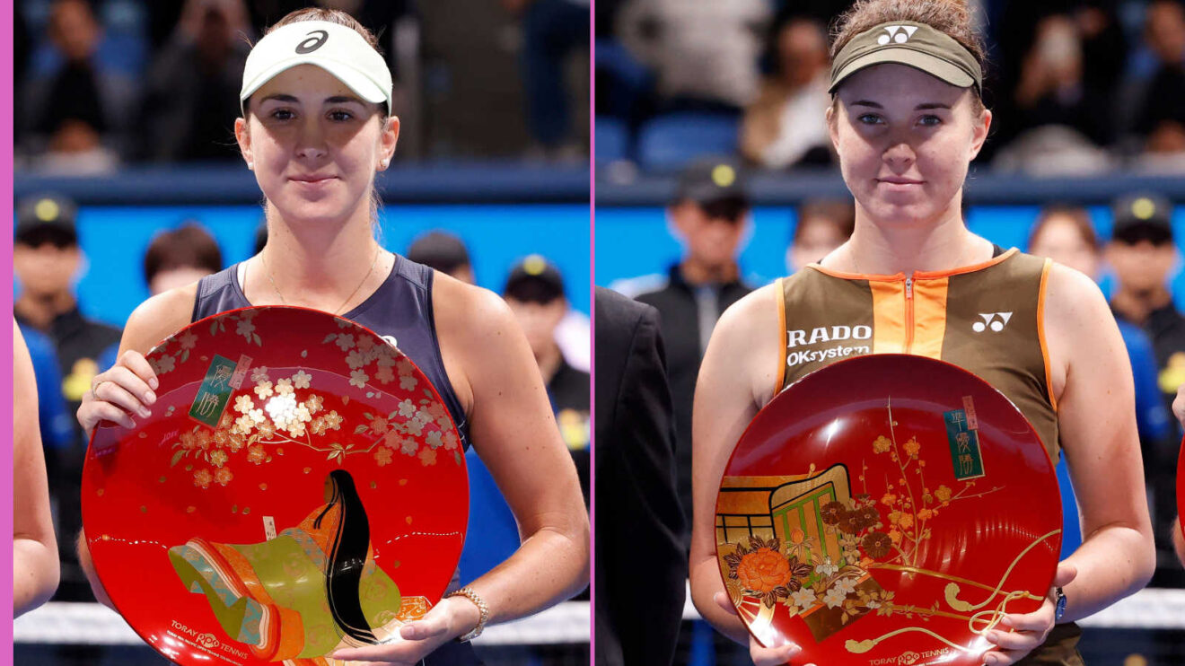 Pictured: Belinda Bencic and Linda Noskova