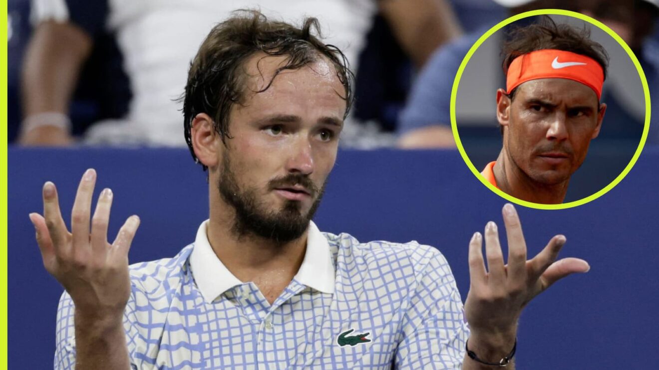 Daniil Medvedev and Rafael Nadal