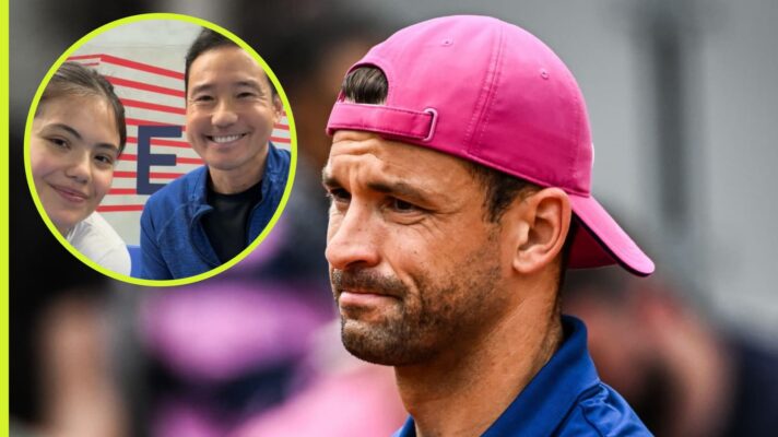 Grigor Dimitrov, Emma Raducanu and Yutaka Nakamura