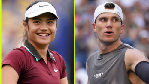 Pictured: Emma Raducanu and Jack Draper