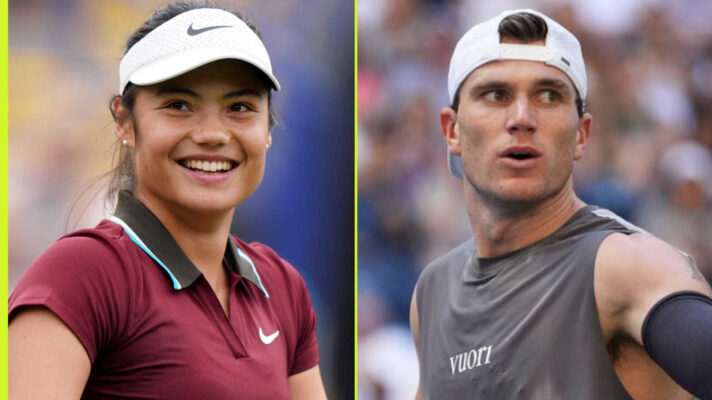 Pictured: Emma Raducanu and Jack Draper