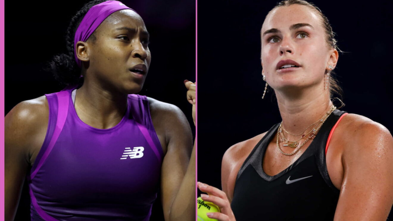 Pictured L-R: Coco Gauff and Aryna Sabalenka.