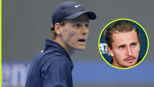 Pictured: Jannik Sinner and Alexander Zverev.