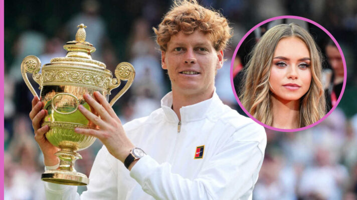 Pictured: Jannik Sinner with inset of Laila Hasanovic