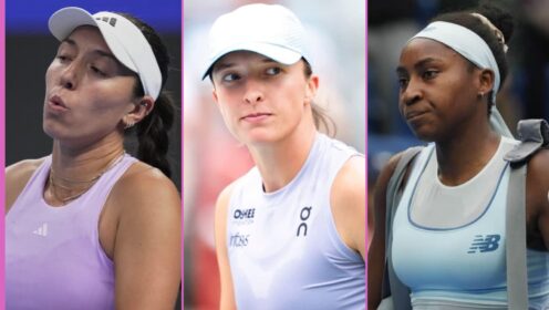 Jessica Pegula, Iga Swiatek and Coco Gauff