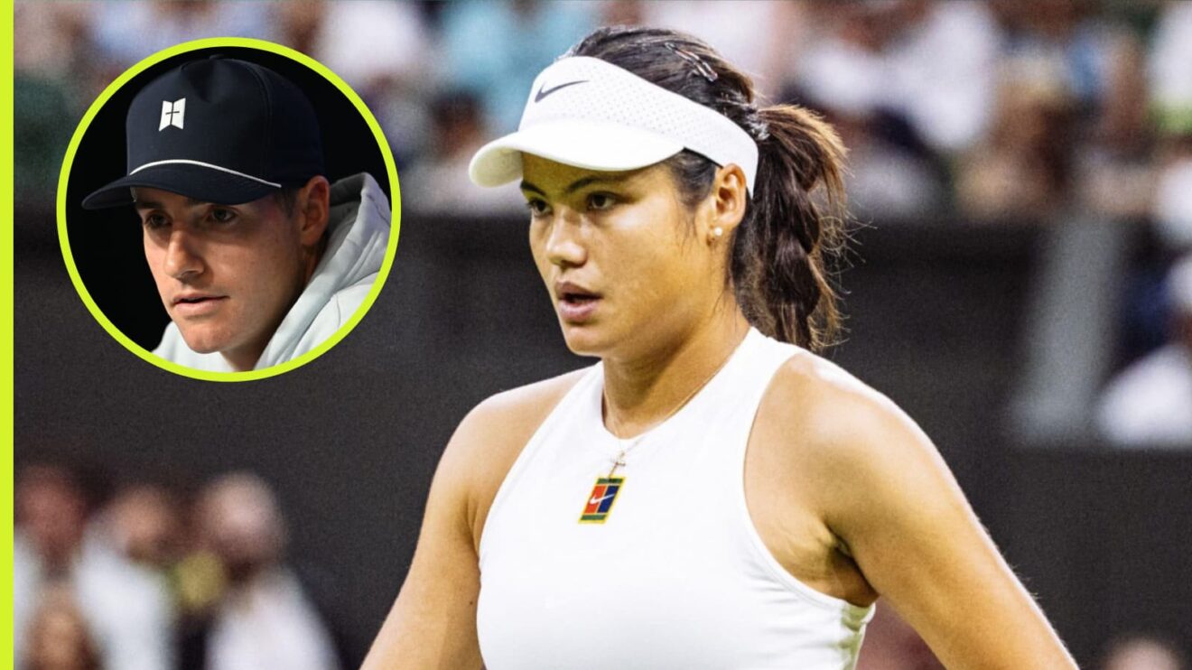 Emma Raducanu and John Isner