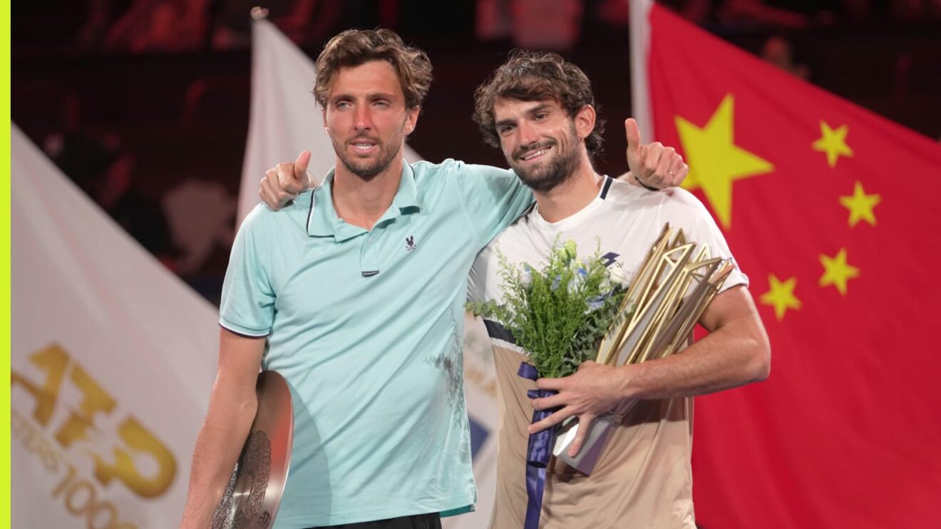 Pictured: Arthur Rinderknech and Valentin Vacherot