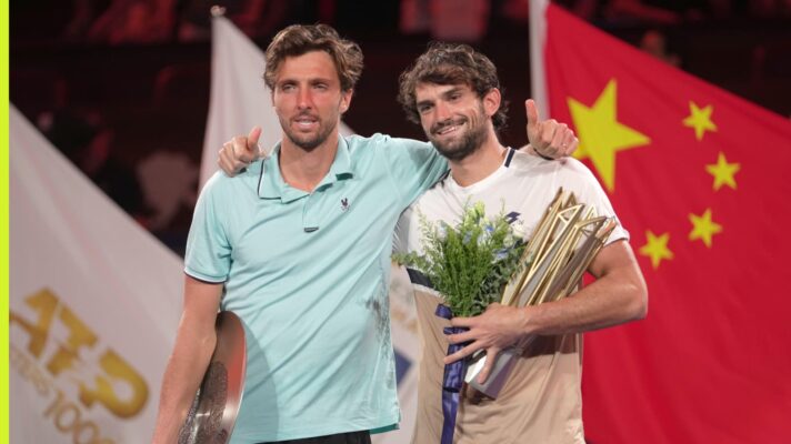 Pictured: Arthur Rinderknech and Valentin Vacherot