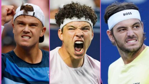 Holger Rune, Ben Shelton and Taylor Fritz