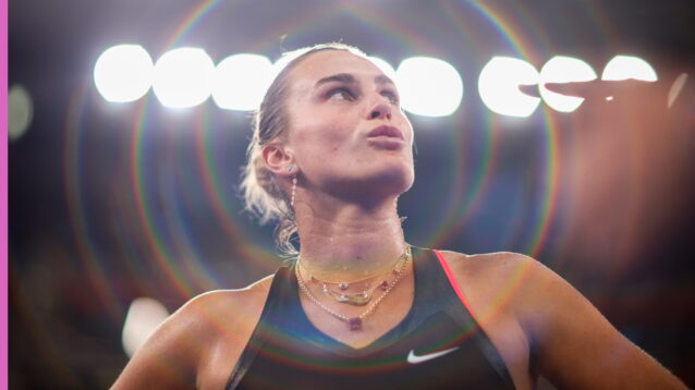 Aryna Sabalenka after a win in Wuhan