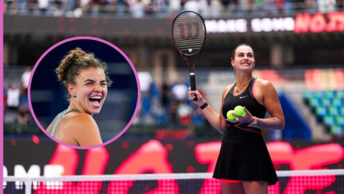Aryna Sabalenka and Jasmine Paolini