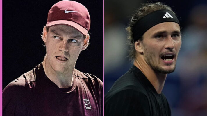 Pictured: L-R: Jannik Sinner and Alexander Zverev.