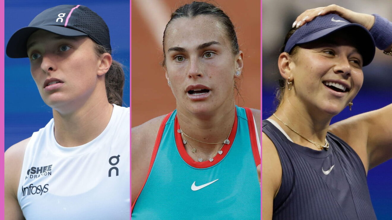Pictured L-R: Iga Swiatek, Aryna Sabalenka, and Amanda Anisimova.