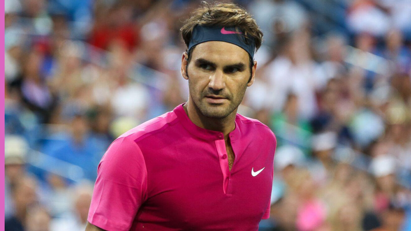 Roger Federer wearing Nike clothes