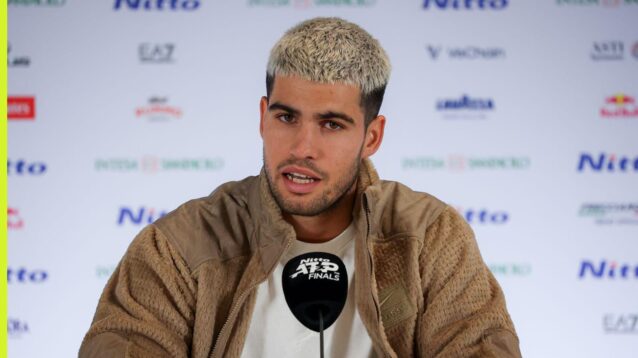 Carlos Alcaraz at the ATP Finals