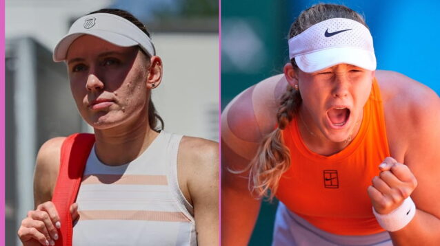Pictured: Ekaterina Alexandrova and Mirra Andreeva.