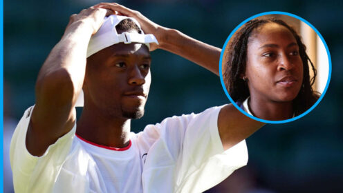 Pictured: Christopher Eubanks with Coco Gauff inset