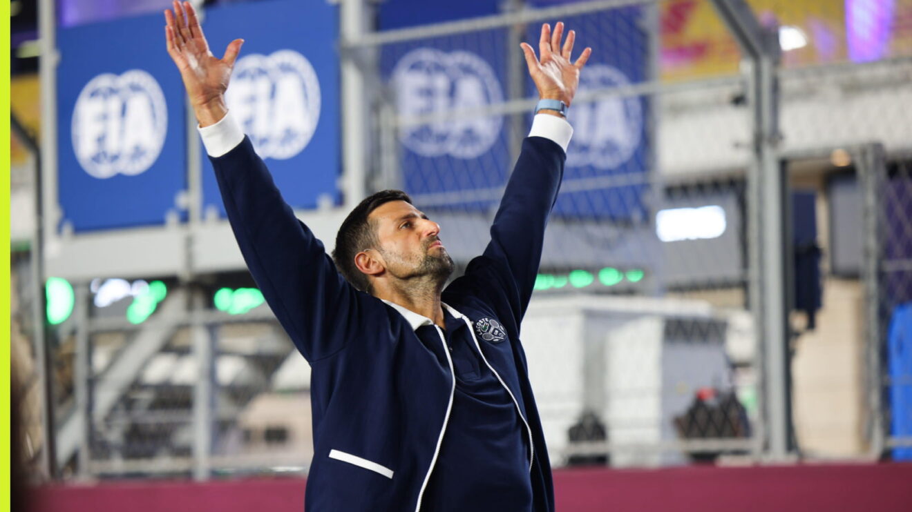 Novak Djokovic at the Qatar Grand Prix