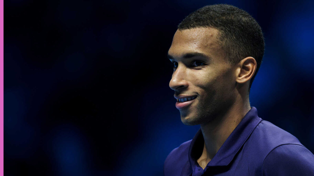 Pictured: Felix Auger-Aliassime during a match