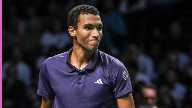 Pictured: Felix Auger-Aliassime during a match