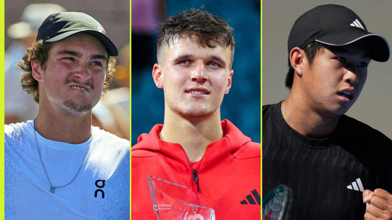 Pictured L-R: Joao Fonseca, Jakub Mensik, and Learner Tien.