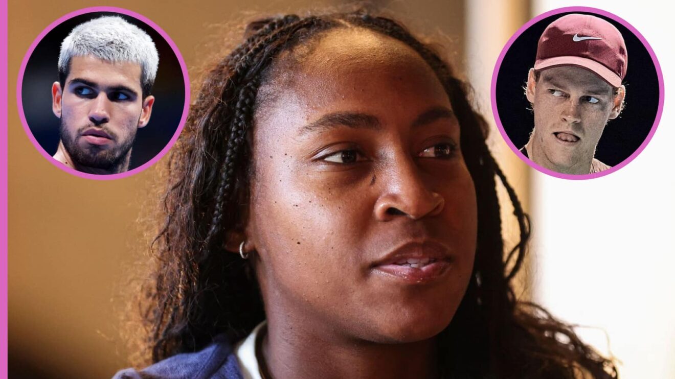 Coco Gauff, Carlos Alcaraz and Jannik Sinner