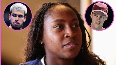 Coco Gauff, Carlos Alcaraz and Jannik Sinner