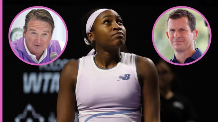 Coco Gauff, Jimmy Connors and Tim Henman
