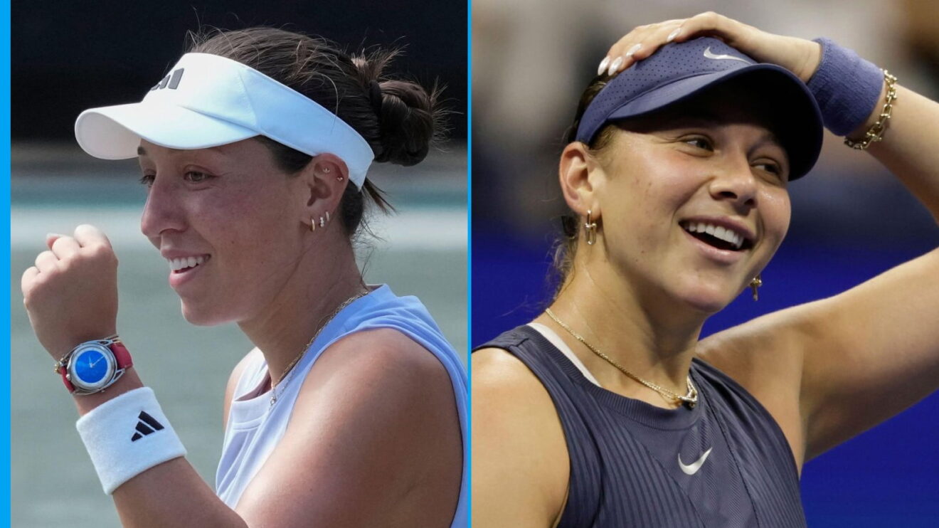 Pictured L-R: Jessica Pegula and Amanda Anisimova.