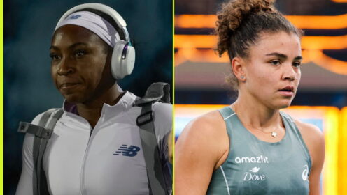 Pictured L-R: Coco Gauff and Jasmine Paolini.