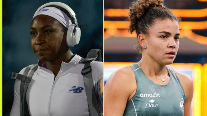 Pictured L-R: Coco Gauff and Jasmine Paolini.